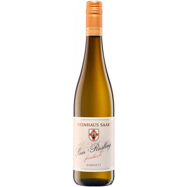 Вино Белое Полусладкое Weinhaus Saar Riesling Feinherb Kabinett Mosel 2023 0,75 л фото
