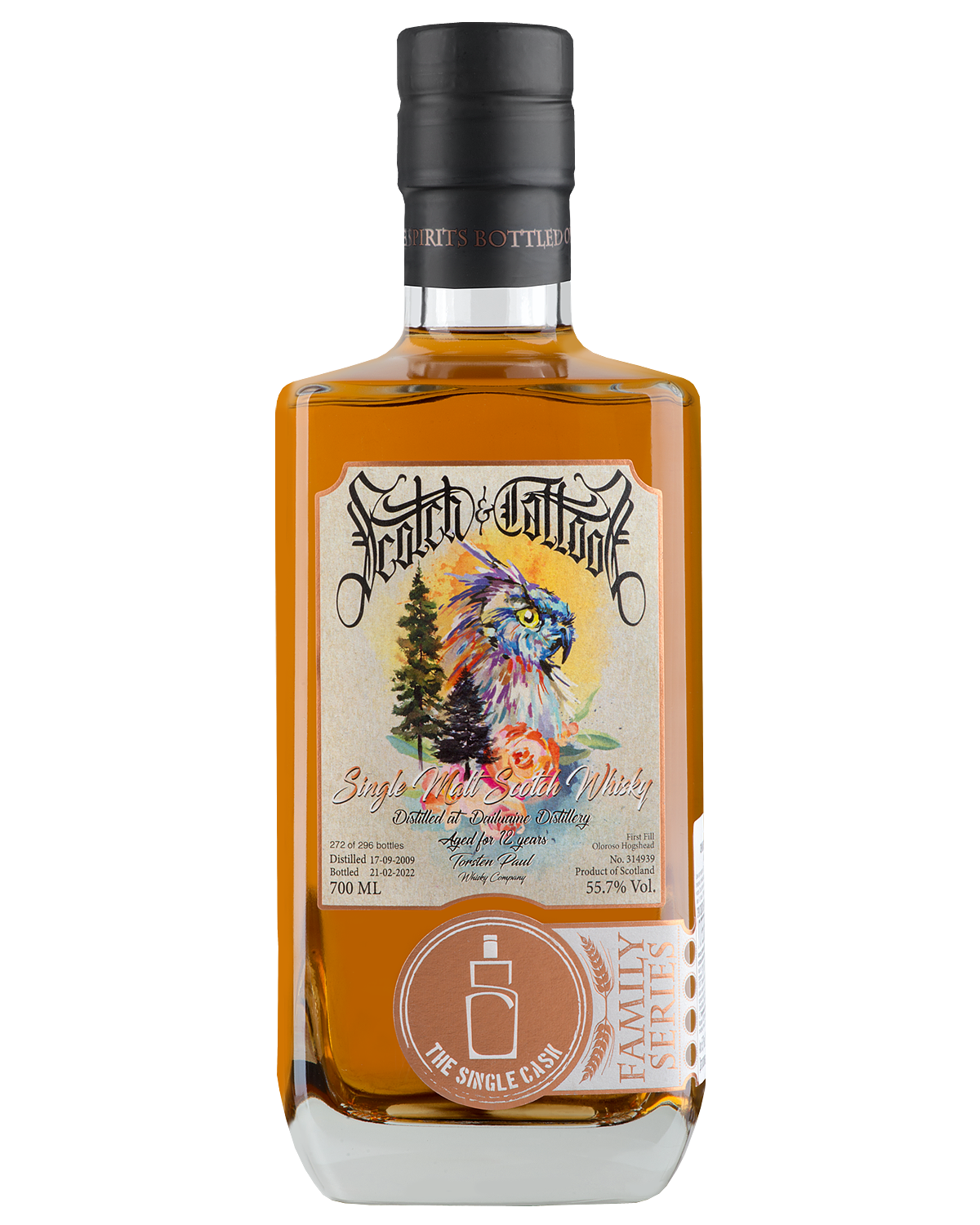 Виски Single Cask Scotch & Tattoos Dailuaine Cask №314939 12 Y.O. 0,7 л фото