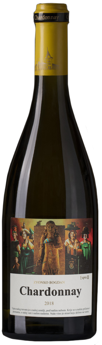 Вино Белое Сухое Zvonko Bogdan Chardonnay 2023 0,75 л фото