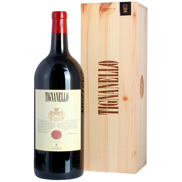 Вино Красное Сухое Antinori Tignanello Toscana in wooden box 2022 3 л фото