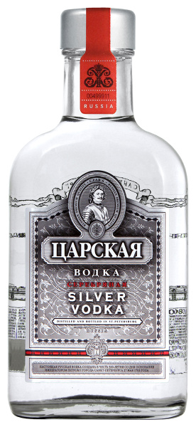 Водка Царская Серебряная 40% 0,25 л фото