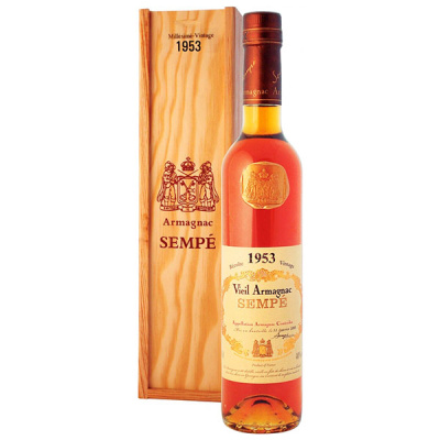 Арманьяк Sempe in wooden box 1953 0,50 л фото