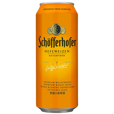 Пиво Schofferhofer Hefeweizen in can 0,50 л фото