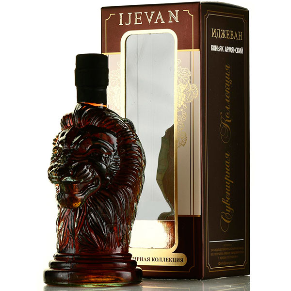 Бренди Ijevan 5 years Lion's Head in gift box 0,5 л фото