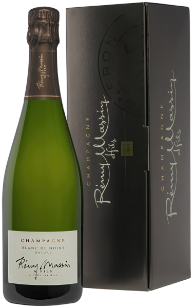 Вино игристое Белое Экстра Брют Remy Massin Blanc de Noirs Brut Nature Champagne in gift box 2019 0,75 л фото