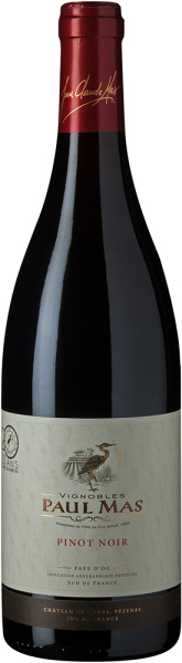 Вино Красное Сухое Paul Mas Pinot Noir Pays d'Oс 2022 0,75 л фото