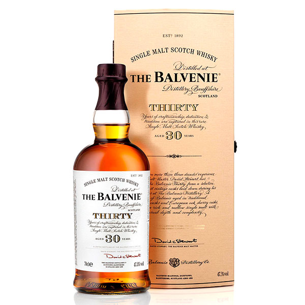 Виски Balvenie 30 Years Old Single Malt Speyside in gift box 0,70 л фото