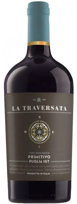 Вино Красное Полусухое La Traversata Primitivo Puglia 2024 0,75 л фото