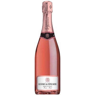 Вино игристое Розовое Брют Gustave de Foncaude Cremant de Bordeaux Brut Rose 0,75 л фото