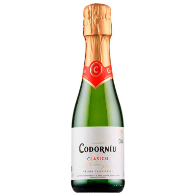 Вино игристое Белое Брют Codorniu Clasico Brut Cava 0,20 л фото