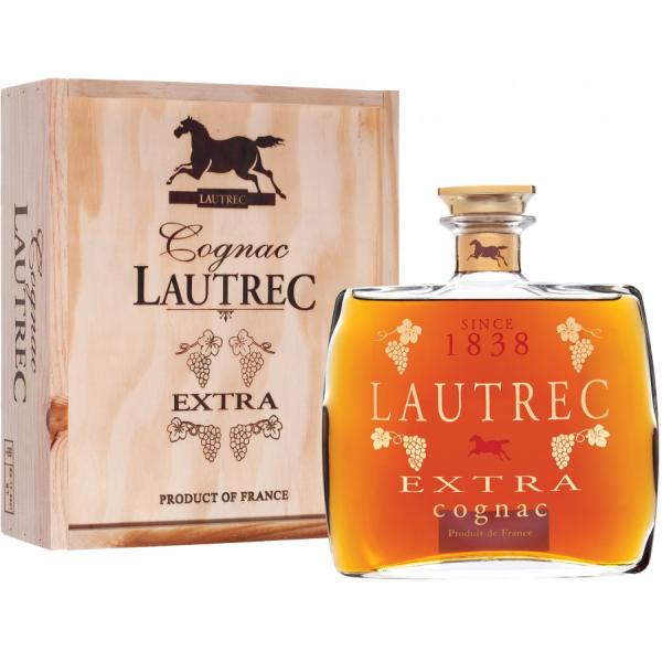Коньяк Lautrec Extra Grande Champagne in wooden box 0,7 л фото