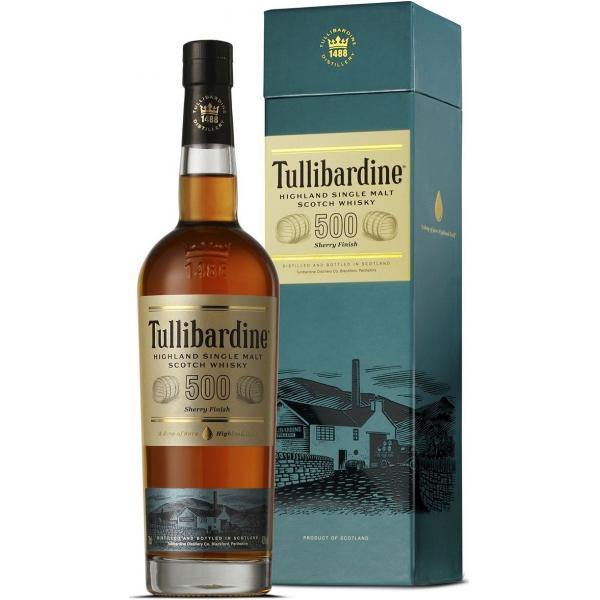 Виски Tullibardine 500 Sherry Finish Single Malt Highland in gift box 0,70 л фото