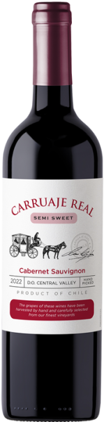 Вино Красное Полусладкое Carruaje Real Cabernet Sauvignon Semi Sweet Valle Central 2025 0,75 л фото