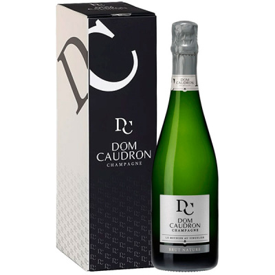 Шампанское Белое Брют Dom Caudron Brut Nature Champagne in gift box 2018 0,75 л фото