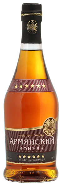 Коньяк Армянский 6 лет (Прошянский Кз) 2015 40% 0,5 л фото