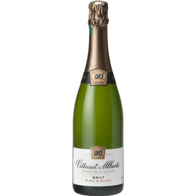 Вино игристое Белое Брют Vitteaut Alberti Blanc de Blancs Cremant de Bourgogne Brut 3 л фото