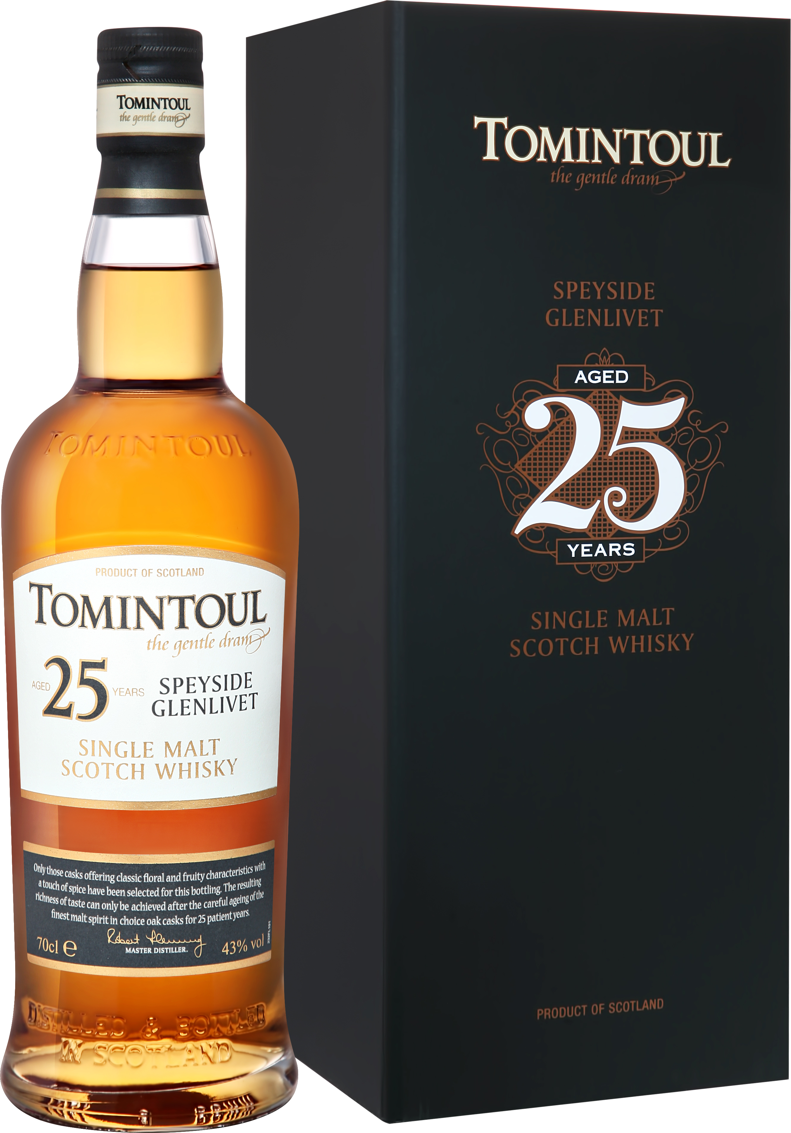 Виски Tomintoul Speyside Glenlivet Single Malt 25 YO in gift box 0,7 л фото