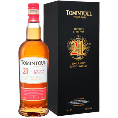 Виски Tomintoul 21 YO Single Malt Speyside Glenlivet in gift box 0,70 л фото