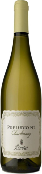 Вино Белое Полусухое Rivera Preludio №1 Chardonnay Castel del Monte 2022 0,75 л фото