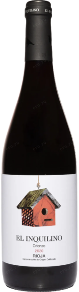 Вино Красное Сухое El Inquilino Crianza Rioja 2020 0,75 л фото