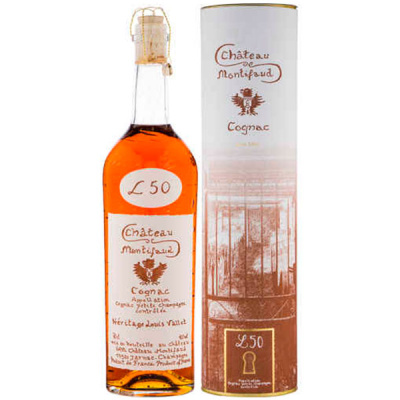 Коньяк Chateau de Montifaud Heritage Louis Vallet 50 Years Old Petite Champagne in tube 0,7 л фото
