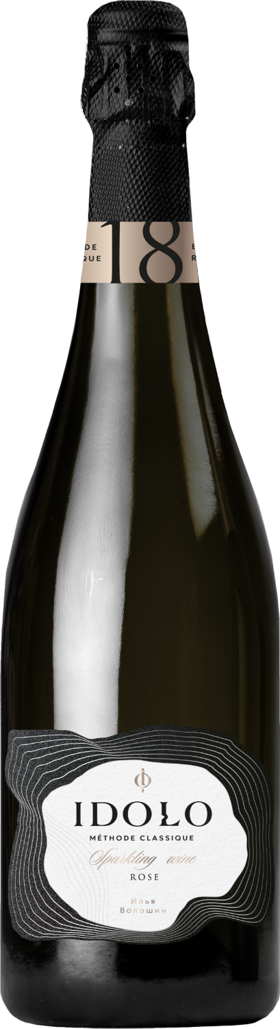 Вино игристое Розовое Брют Idolo Brut Rose 2023 0,75 л фото