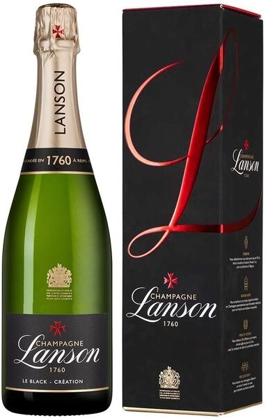 Вино игристое Белое Брют Lanson Le Black Creation 259 Brut Champagne in gift box 0,75 л фото