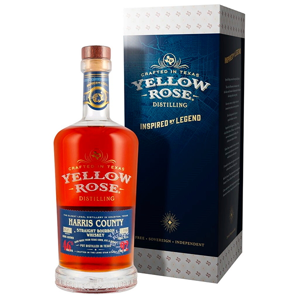 Виски Yellow Rose Harris County Straight Bourbon in gift box 0,7 л фото