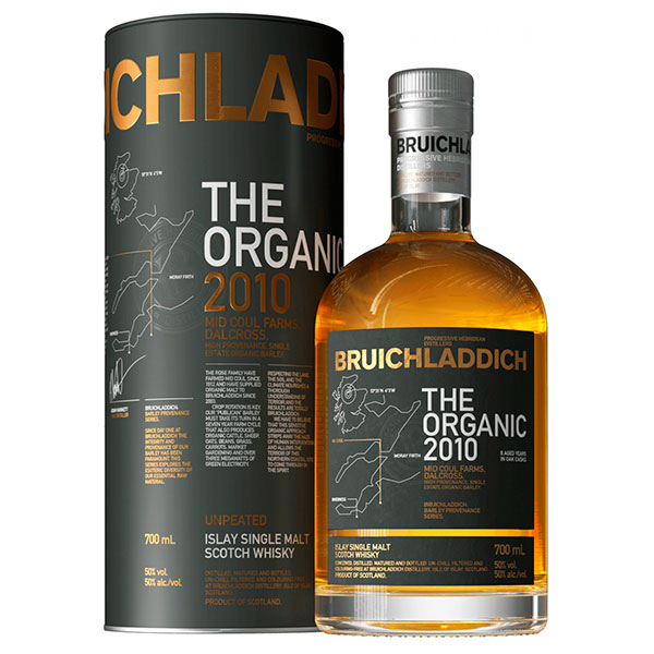 Виски Bruichladdich Organic Single Malt Islay in tube 2010 0,7 л фото
