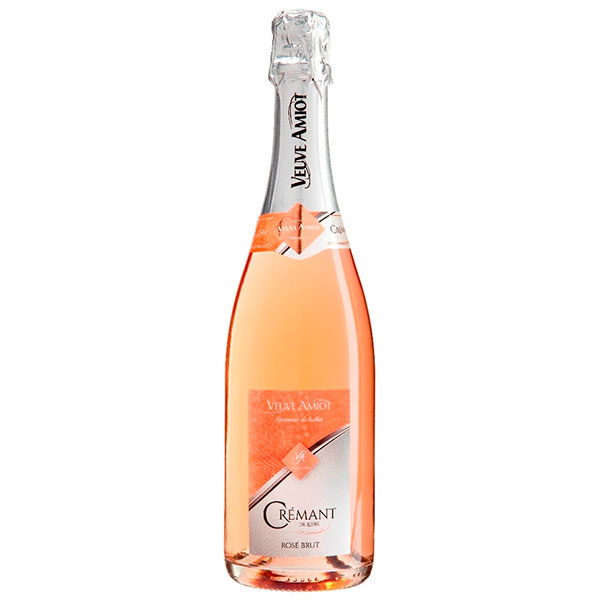 Вино игристое Розовое Брют Veuve Amiot Brut Rose Cremant de Loire 2020 0,75 л фото