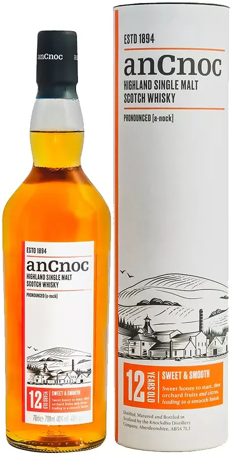 Виски An Cnoc 12 Years Old Single Malt Highland in tube 0,7 л фото
