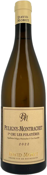 Вино Белое Сухое David Moret Puligny-Montrachet 1er Cru Les Folatieres 2022 0,75 л фото