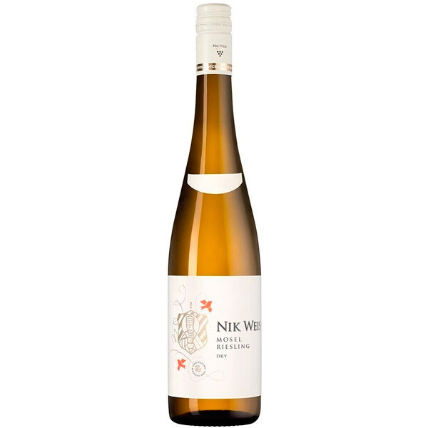 Вино Белое Полусухое Nik Weis Riesling Mosel Dry 2023 0,75 л фото