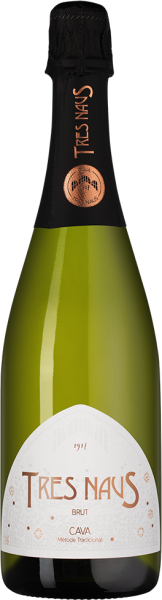 Вино игристое Белое Брют Tres Naus Brut Cava 0,75 л фото