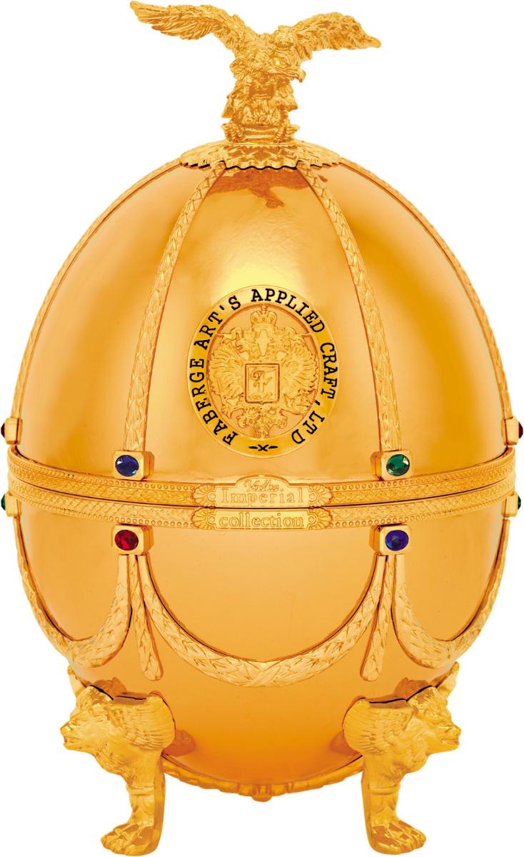 Водка Imperial Collection Faberge Egg Gold in velvet box 0,7 л фото