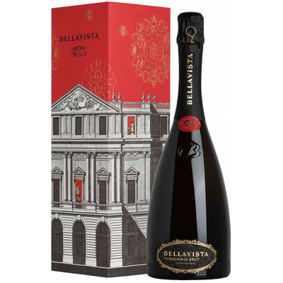 Вино игристое Белое Брют Bellavista Franciacorta Brut 2017 0,75 л фото