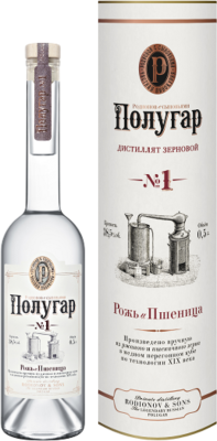 Дистиллят Polugar №1 Rye & Wheat in tube (БЕЛАРУСЬ) 0,5 л фото
