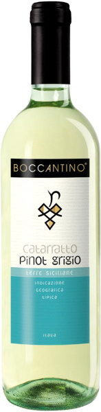 Вино Белое Сухое Boccantino Catarratto Pinot Grigio Terre Siciliane 2023 0,75 л фото