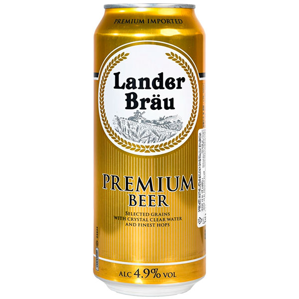 Пиво Lander Brau in can 0,50 л фото