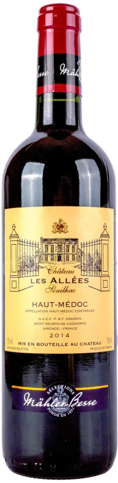 Вино Красное Сухое Chateau Senilhac Les Allees Haut-Medoc 2014 0,75 л фото