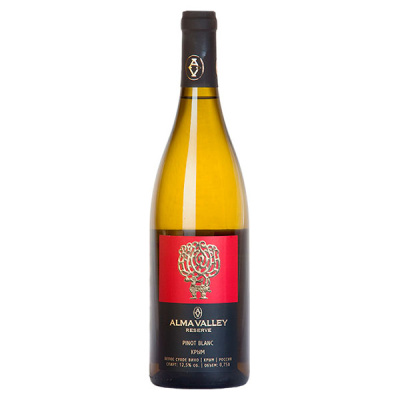 Вино Альма Вэлли Резерв Пино Блан Крым 2016 белое сухое 12% 0,75 л фото