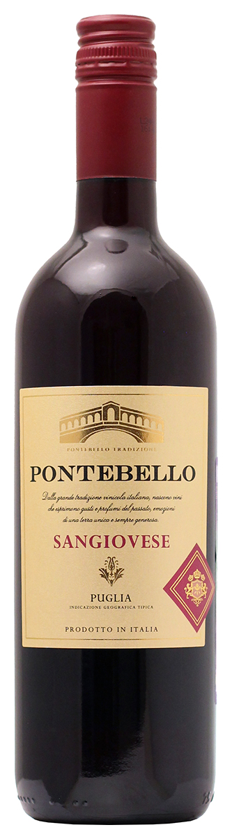 Вино Красное Сухое Pontebello Sangiovese Puglia 2022 0,75 л фото