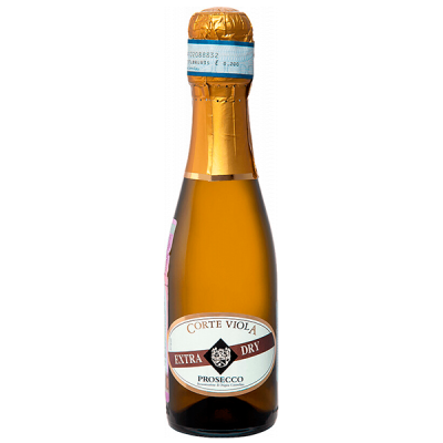 Вино игристое Белое Сухое Corte Viola Prosecco Extra Dry 2020 0,2 л фото