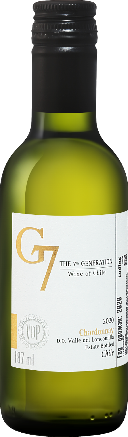 Вино Белое Сухое Viña del Pedregal G7 Chardonnay Loncomilla Valley 2024 0,187 л фото