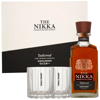 Виски Nikka Tailored with 2 glasses in gift box 0,7 л фото