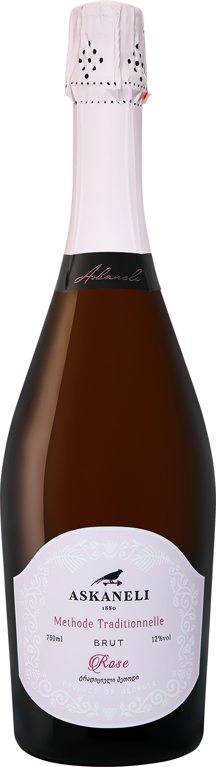 Вино игристое Розовое Брют Askaneli Rose Brut 0,75 л фото