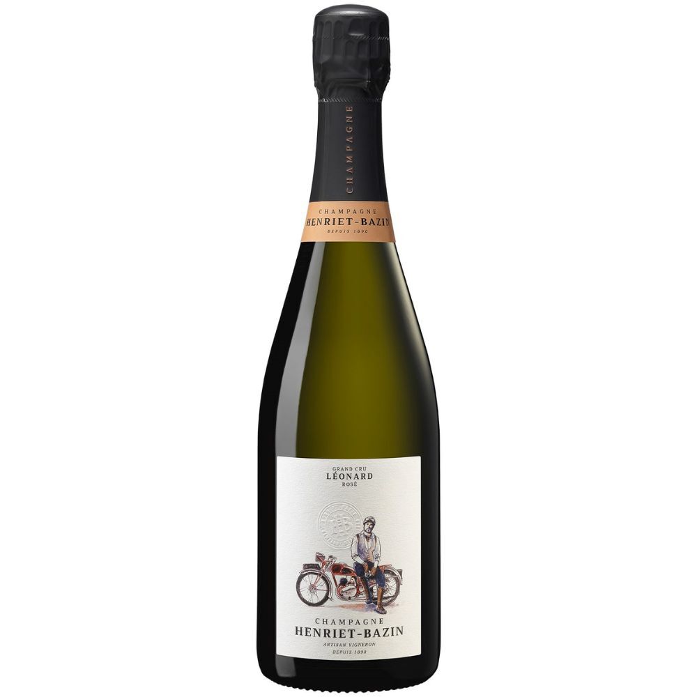 Вино игристое Розовое Брют Henriet-Bazin Leonard Grand Cru Rose Champagne 2021 0,75 л фото