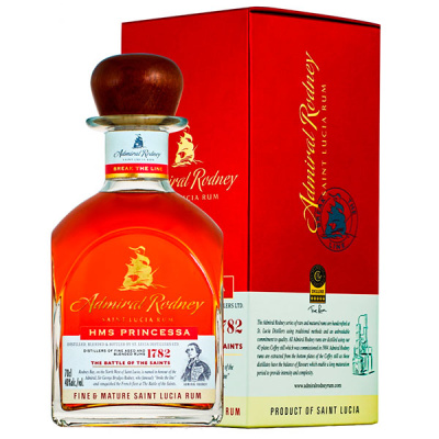 Ром Admiral Rodney HMS Princessa in gift box 0,7 л фото
