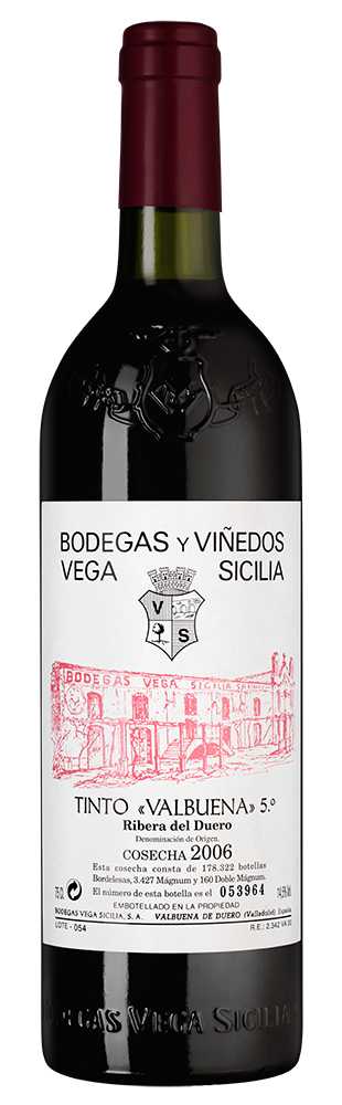 Вино Красное Сухое Valbuena 5 Ribera Del Duero 2006 0,75 л фото