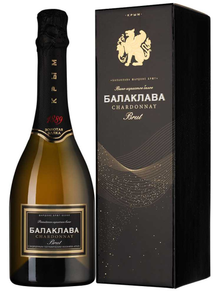 Вино игристое Золотая Балка Балаклава Шардоне 2024 11,5% 0,75 л фото